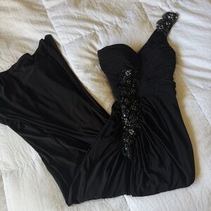 Cachè Beaded Maxi Slip Dress